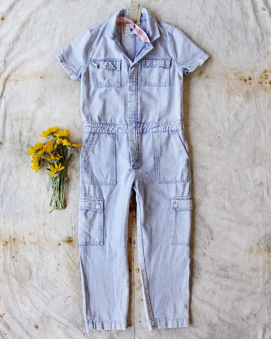 Rosie Coverall Utility Jumpsuit in Lilac