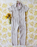 Rosie Coverall Utility Jumpsuit in Sand: Alternate View #1