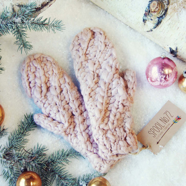 Rosy Knit Gloves: Featured Product Image