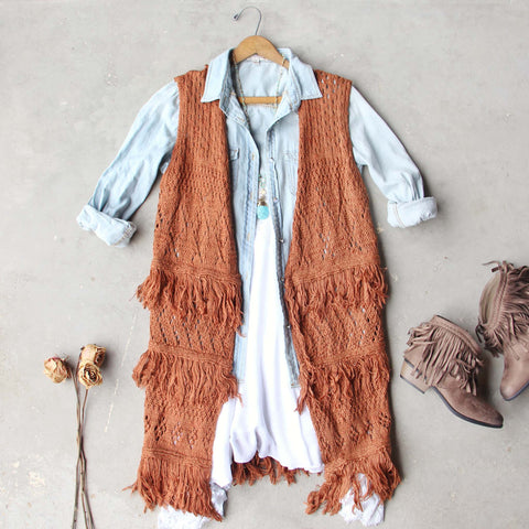 Rusted Romance Sweater Vest