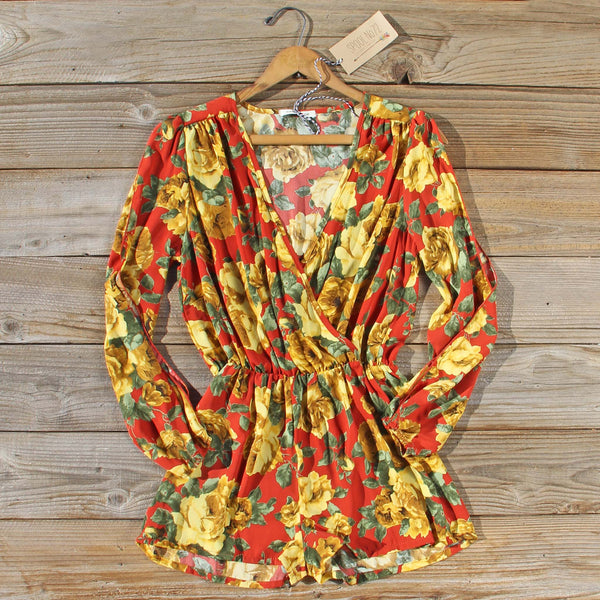 Rusted Rose Fall Romper: Featured Product Image