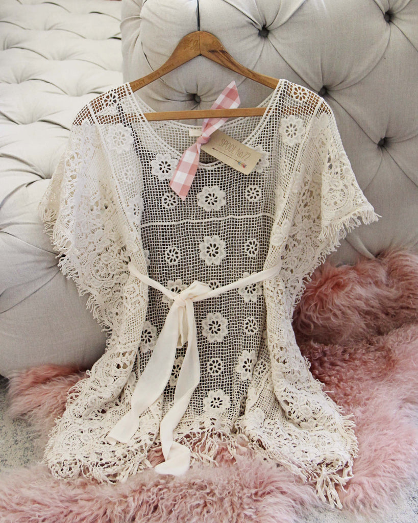 Sable + Lace Tunic Top, Sweet 70's Boho Tunic Tops from Spool 72 Sable + Lace Tunic Top, Sweet 70's Boho Tunic Tops from Spool 72