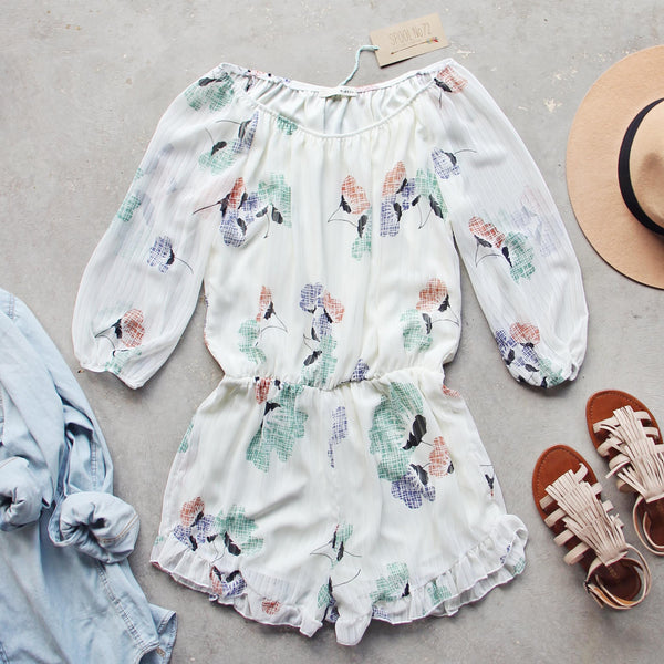 Sage Fox Romper: Featured Product Image
