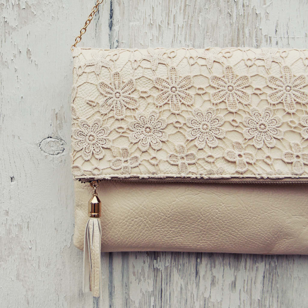 Sage & Lace Tote in Cream, Sweet Lace Bags & Totes from Spool 72 ...
