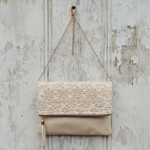 Sage & Lace Tote in Cream