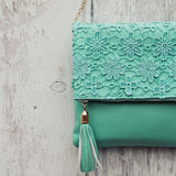 Sage & Lace Tote in Mint: Alternate View #2