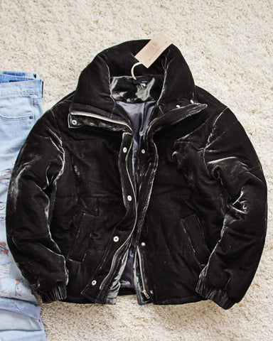 Sage Cozy Velvet Coat