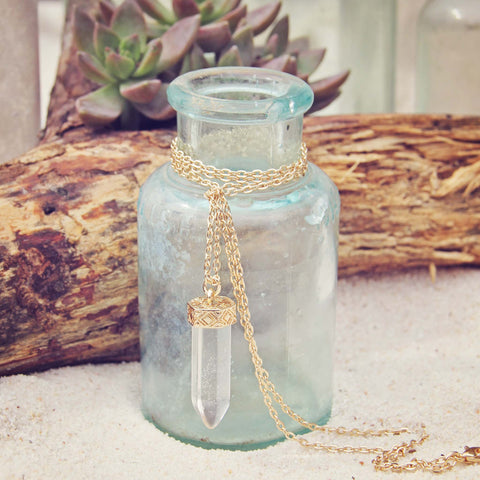 Sands of Time Necklace in Crystal