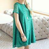 The Santa Clara Lace Dress in Green: Alternate View #3