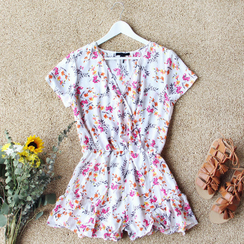Sapphire Flower Romper