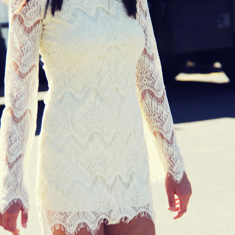 Lace & Tie Dress