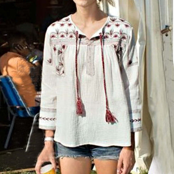Sedum Embroidered Blouse: Featured Product Image