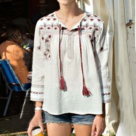 Sedum Embroidered Blouse