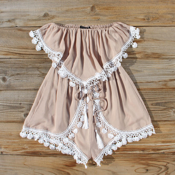 Sonora Lace Romper: Featured Product Image