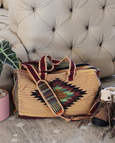 Sequoia Park Travel Tote, Native Rug Totes & Bags from Spool 72 ...