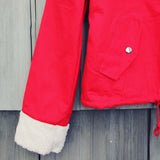 Sherpa Coat in Red: Alternate View #3