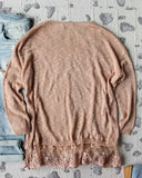 Sierra Lace Sweater in Dusty Pink: Alternate View #3