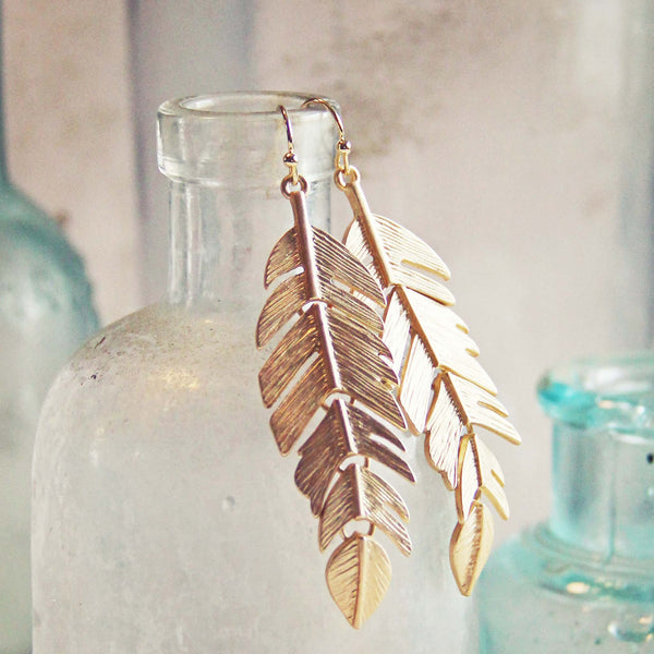 Sky Feather Earrings: Featured Product Image