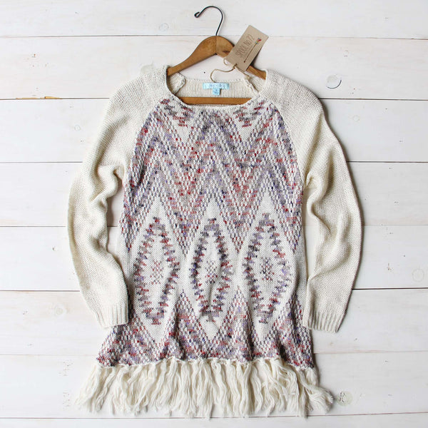 Sky Fringe Sweater: Featured Product Image