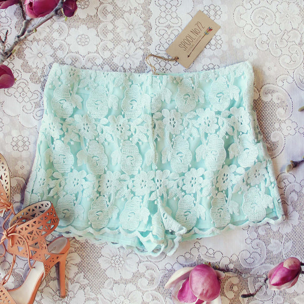 Sky Lace Shorts: Featured Product Image