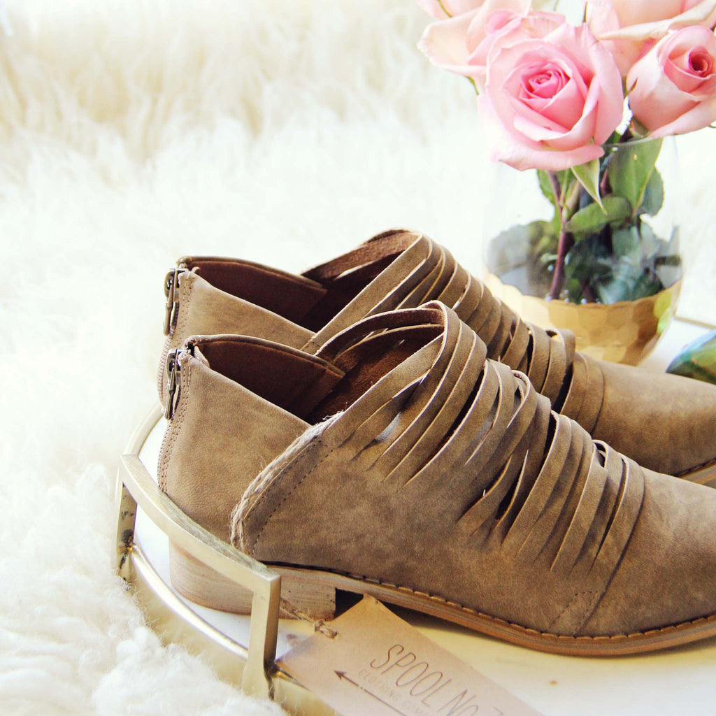 Sand Color Booties Sky Valley Booties in Sand, Gorgeous Boho Booties from Spool No.72 ...