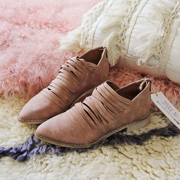 Sky Valley Booties in Rose: Featured Product Image