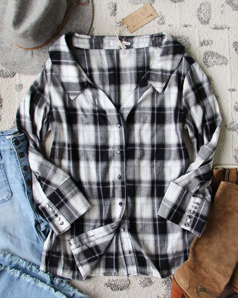 Skylar Plaid Top: Featured Product Image