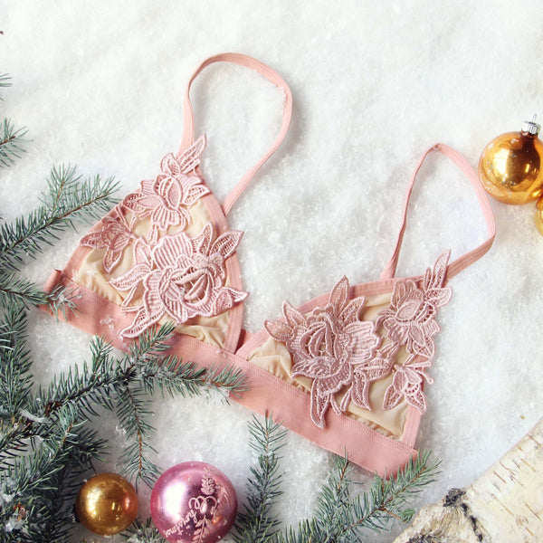Sleepy Lace Bra in Rose: Featured Product Image
