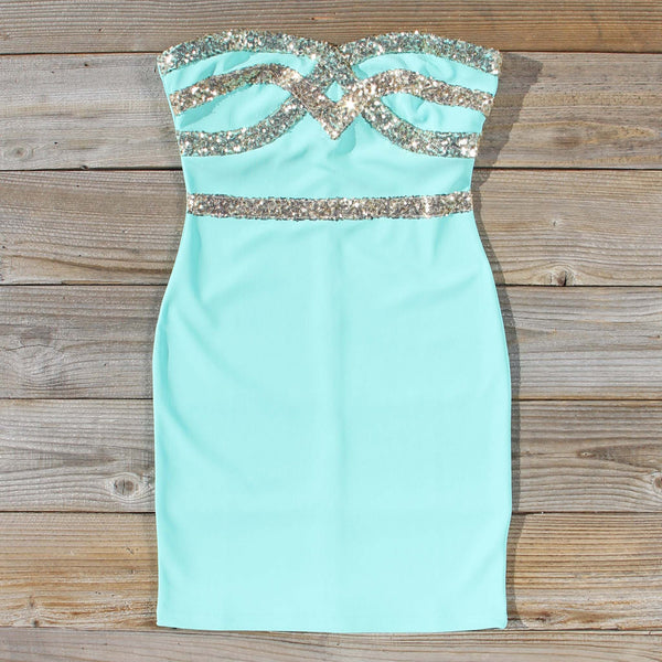 Sleigh Bells Party Dress in Mint: Featured Product Image
