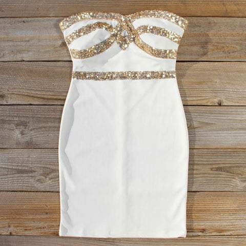 Sleigh Bells Party Dress in Snow