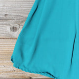 Smoke Blossom Dress in Teal: Alternate View #3