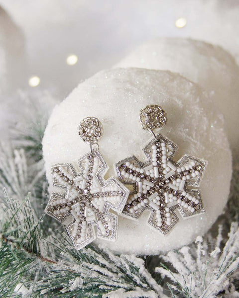 Snowflake Earrings: Featured Product Image