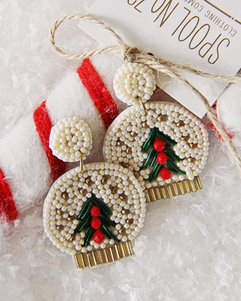 Snow Globe Earrings: Featured Product Image