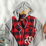 Snowy Creek Plaid Shirt in Red: Alternate View #2