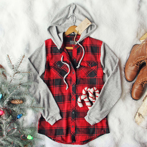 Snowy Creek Plaid Shirt in Red
