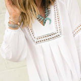 The Snowy Lace Blouse (wholesale): Alternate View #4