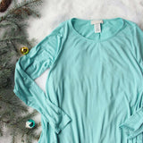 Soft & Cozy Tee in Turquoise: Alternate View #2