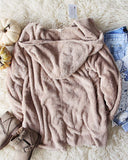 Softest Teddy Hoodie in Taupe: Alternate View #4