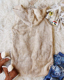 Softest Teddy Vest in Taupe: Alternate View #4