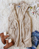 Softest Teddy Vest in Taupe: Alternate View #1