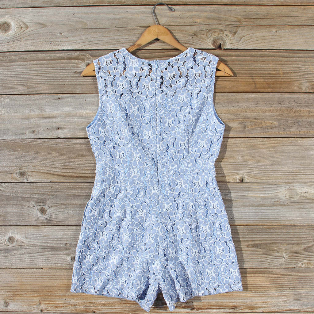 Something Blue Lace Romper, Sweet Affordable Rompers & Dresses from Spool 72. | Spool No.72 Something Blue Lace Romper, Sweet Affordable Rompers & Dresses from Spool 72. | Spool No.72