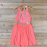 Ice Shadow Dress in Coral: Alternate View #1