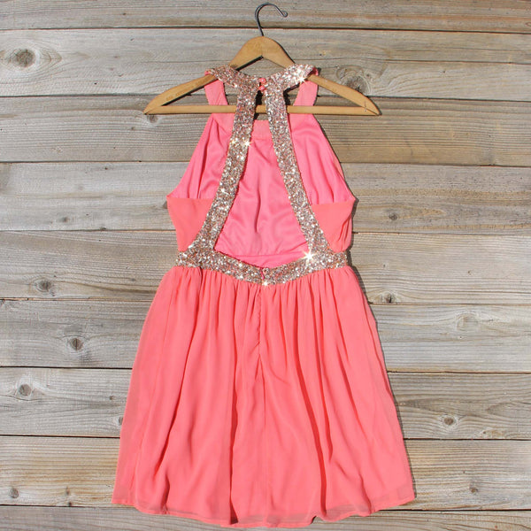 Ice Shadow Dress in Coral: Featured Product Image