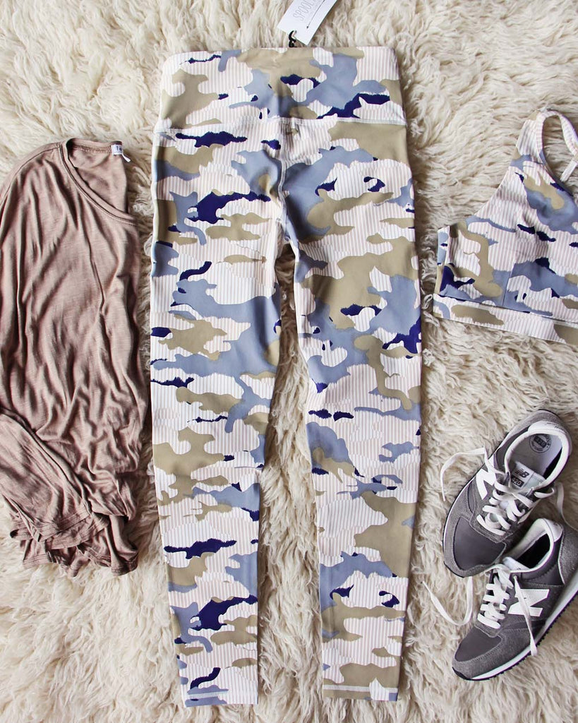 Sporty Gym Leggings in Camo, Sweet Gym & Yoga Leggings from Spool 72. | Spool No.72