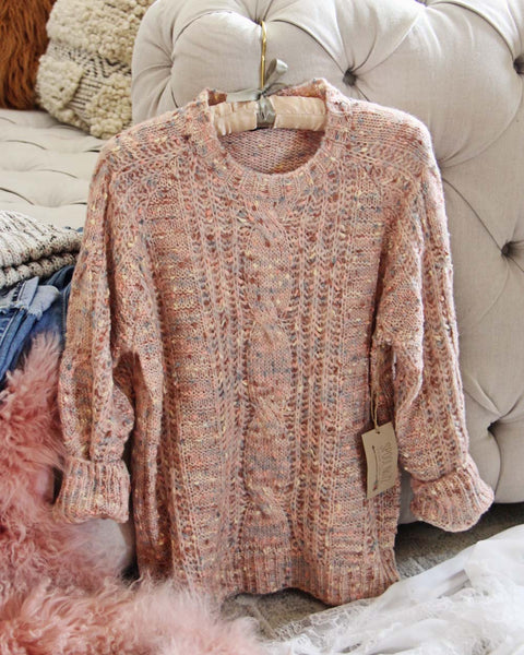 Confetti Love Sweater in Pink: Featured Product Image
