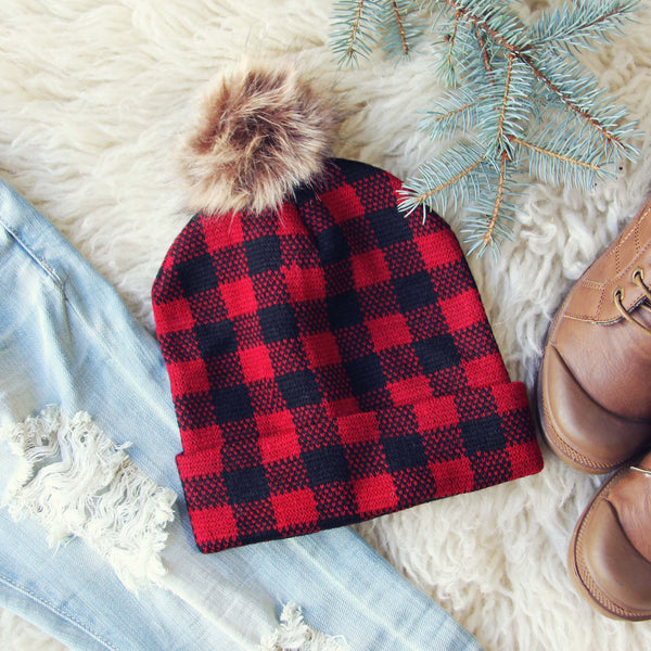 Spruce & Sky Beanie in Red: Featured Product Image