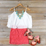 St. Tropez Dress in Coral: Alternate View #4