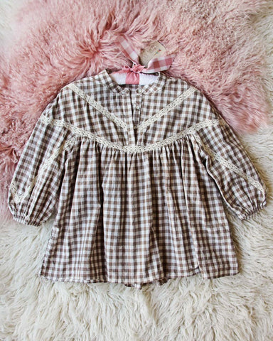 Stevie 70's Top in Taupe