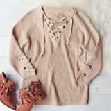 Stevie Lace-Up Sweater (wholesale): Alternate View #2