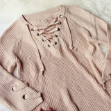 Stevie Lace-Up Sweater: Alternate View #3